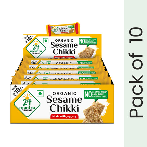 Organic Sesame Chikki - 24mantra Organic