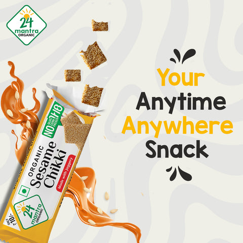 Organic Sesame Chikki - 24mantra Organic