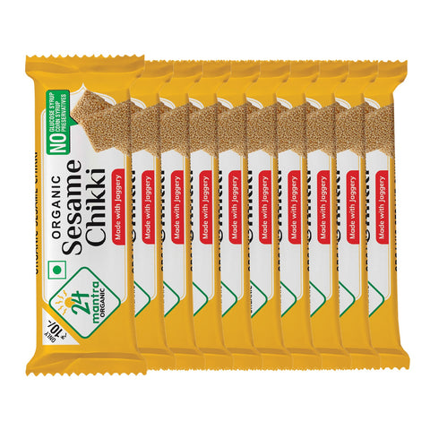 Organic Sesame Chikki - 24mantra Organic