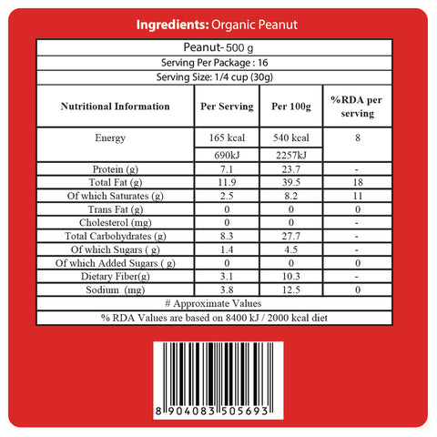 Organic Raw Peanuts - 24mantra Organic