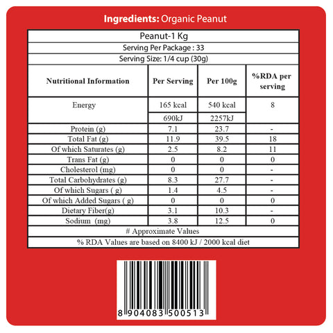 Organic Raw Peanuts - 24mantra Organic