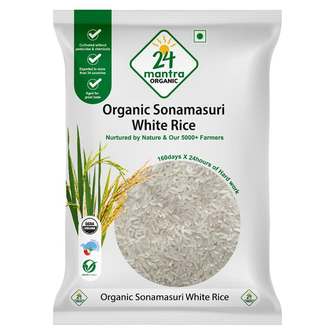 Organic Sonamasuri White Rice - 24mantra Organic