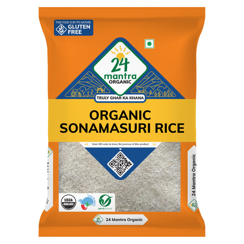 Organic Sonamasuri White Rice - 24mantra Organic
