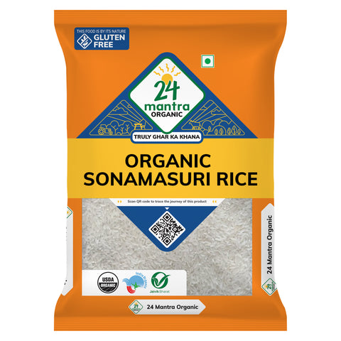Organic Sonamasuri White Rice - 24mantra Organic