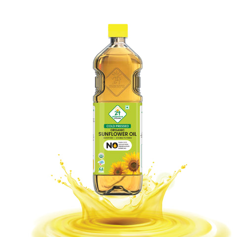 Cold Pressed Sunflower Oil - 24mantra Organic