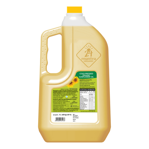 Cold Pressed Sunflower Oil - 24mantra Organic