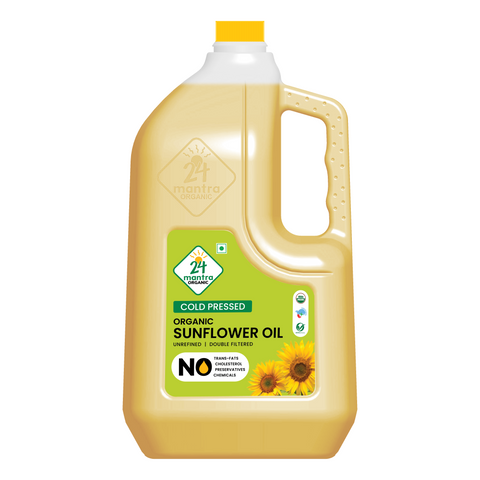 Cold Pressed Sunflower Oil - 24mantra Organic