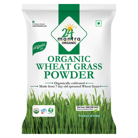 Organic Wheat Grass Powder - 24mantra Organic