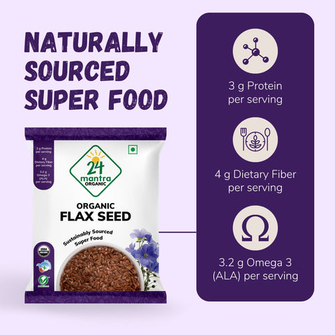 Organic Flax Seeds - 24mantra Organic