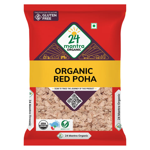 Organic Red Poha - 24mantra Organic