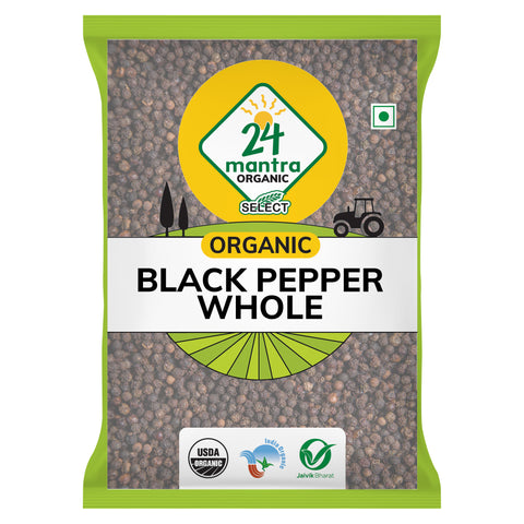 Organic Black Pepper Whole - 24mantra Organic
