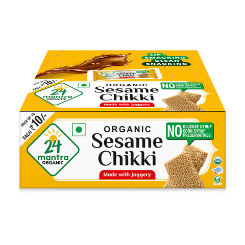 Organic Sesame Chikki - 24mantra Organic